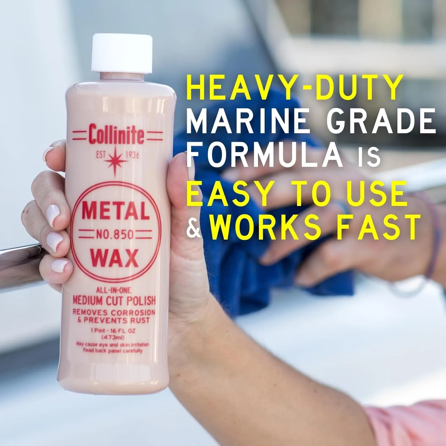 Collinite 850 Metal Wax & Polish Removes Rust & Prevents Oxidation in One Step