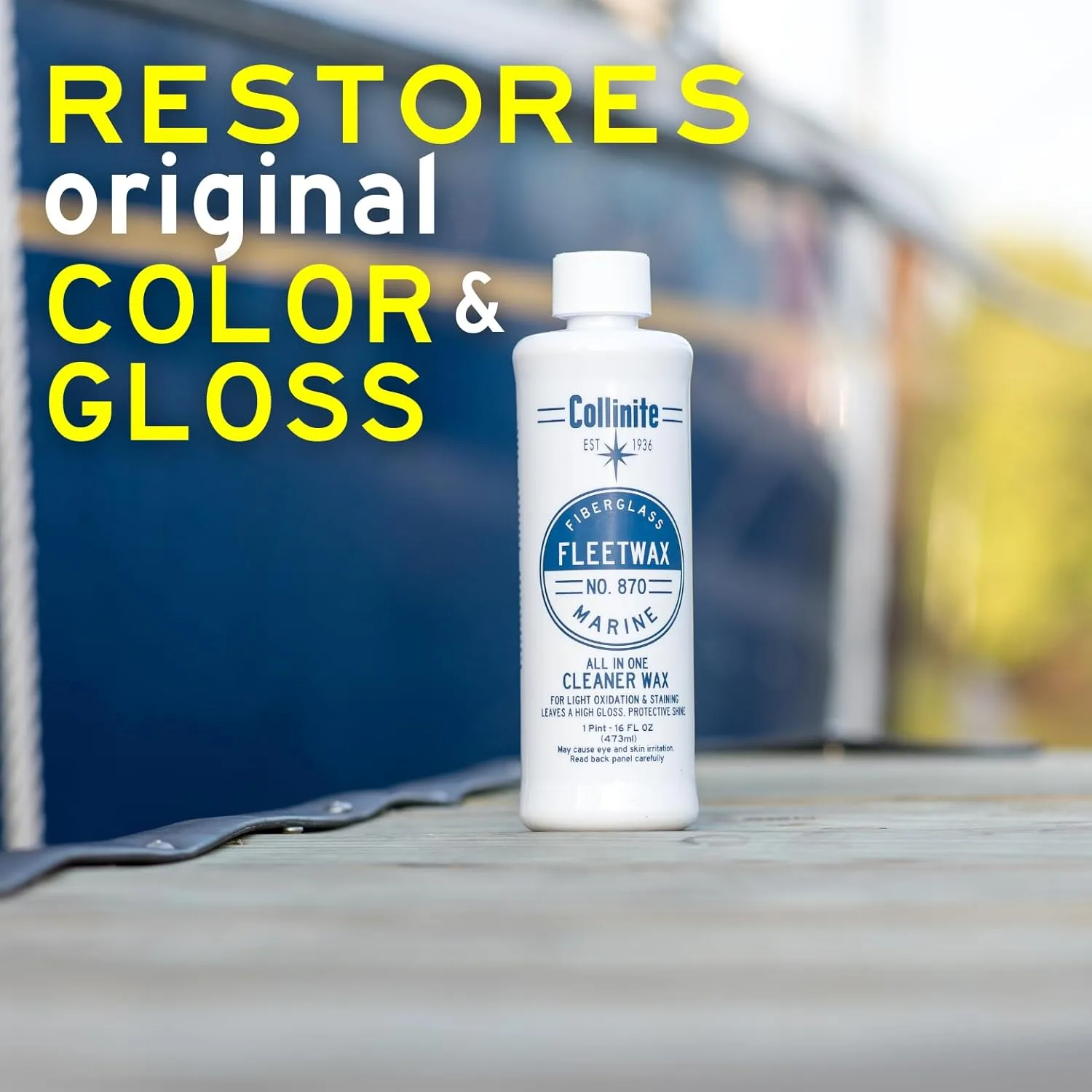 Collinite 870 Marine Fiberglass Fleetwax - 64oz