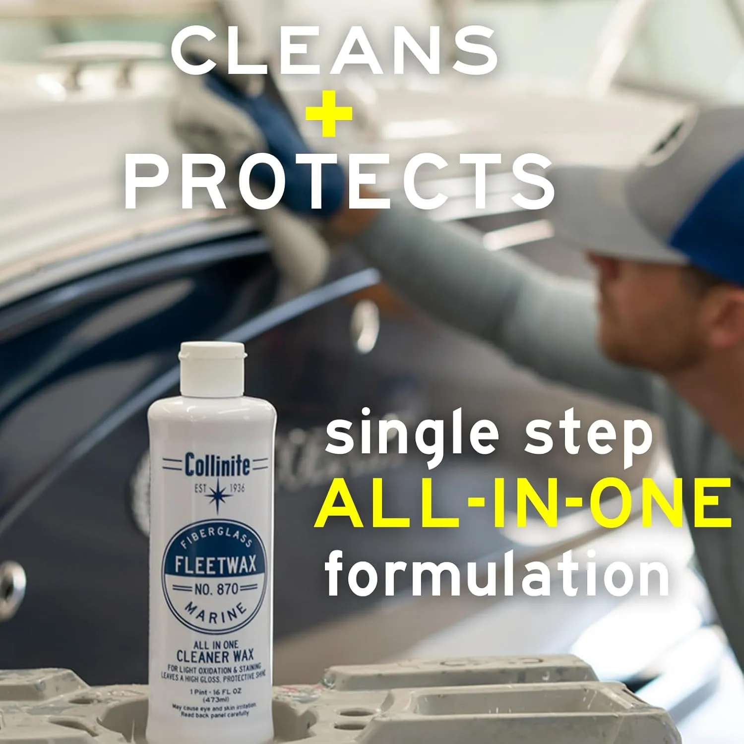 Collinite 870 Marine Fiberglass Fleetwax - 64oz