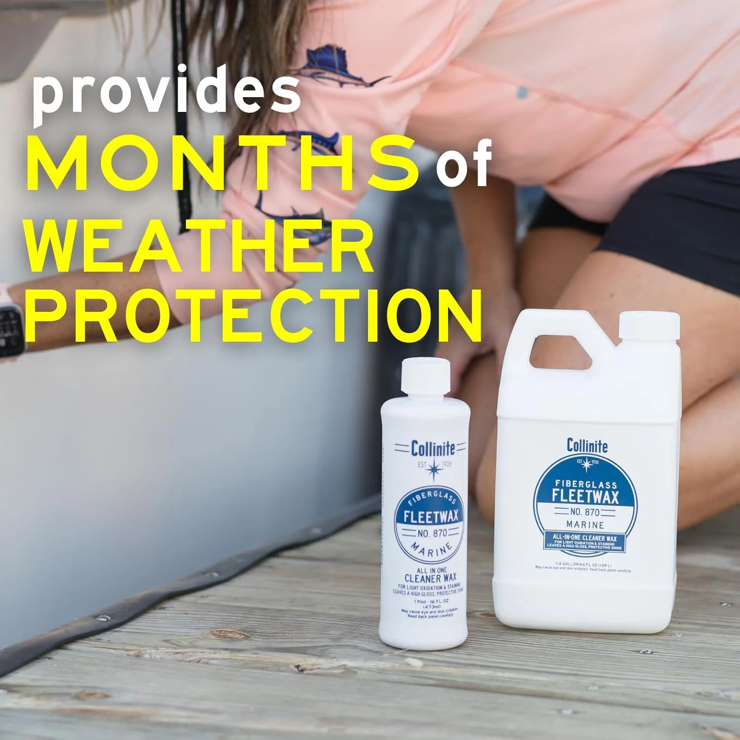 Collinite 870 Marine Fiberglass Fleetwax - 64oz