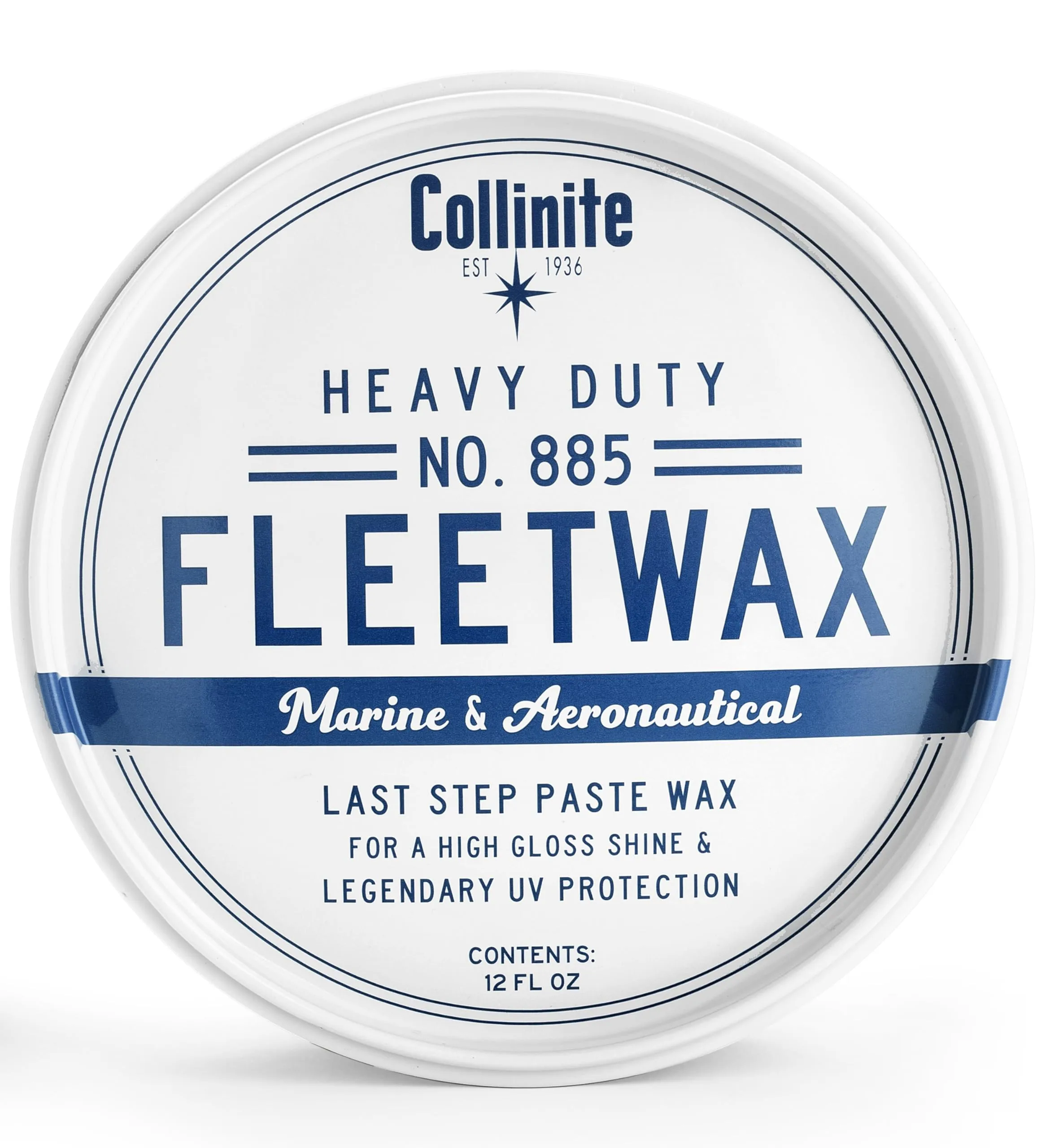 Collinite 885 Fleetwax-Marine & RV Heavy Duty Carnauba+Polymer Wax Sealant-Ultra Durable