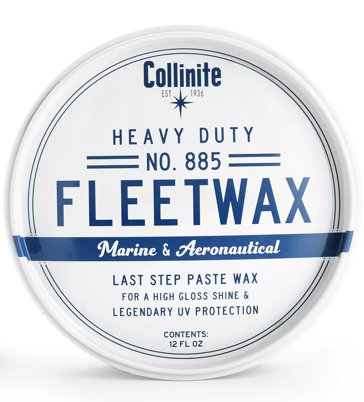 Collinite 885 Fleetwax-Marine & RV Heavy Duty Carnauba+Polymer Wax Sealant-Ultra Durable
