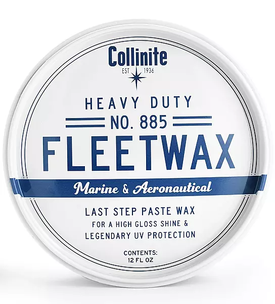 Collinite 885 Fleetwax-Marine & RV Heavy Duty Carnauba+Polymer Wax Sealant-Ultra Durable