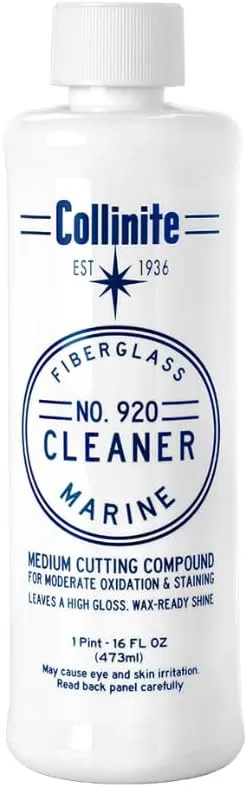 COLLINITE 920 Cleaner-Marine/RV Stain, Water Spot & Oxidation Remover. Easy to Use Heavy Duty Cleaning Compound Restores