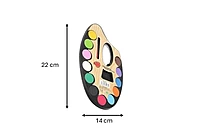 Kids Water Color Mixing Palette - Pack of 6