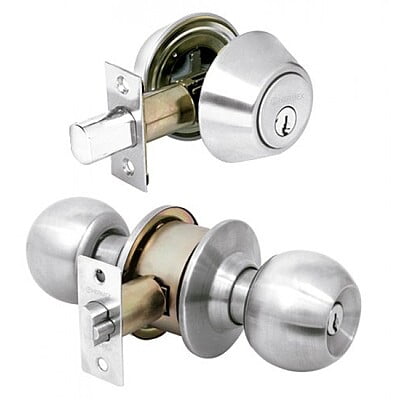 Combo cerraduras, llave-llave, cromo, Hermex Basic - CMB-32P / 23621