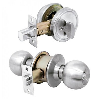 Combo cerraduras, llave-mariposa, cromo, Hermex Basic - CMB-31P / 23618