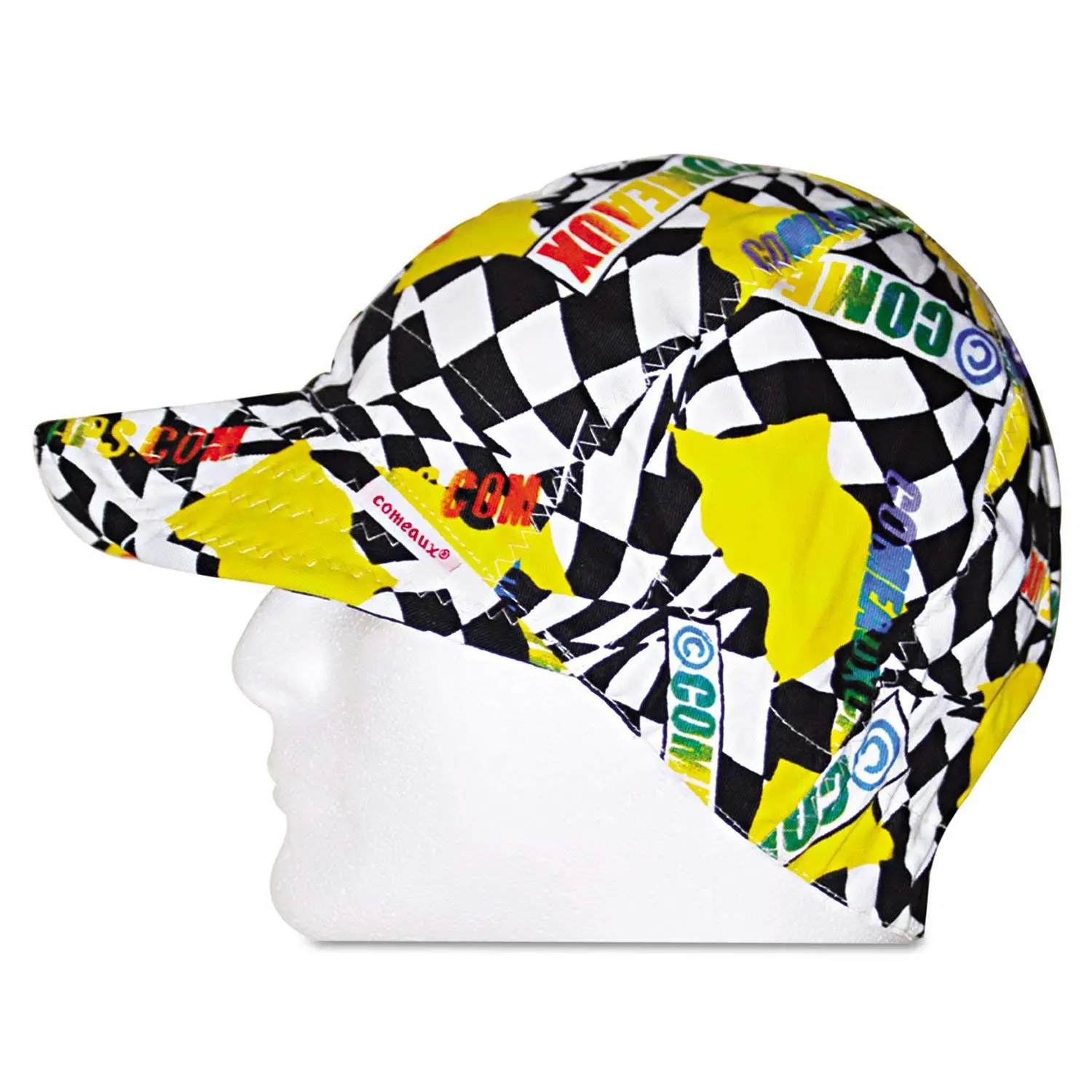 Comeaux Caps 118-1000E-CAP Deep Round Crown Caps, One Side, One Size, Assorted Prints
