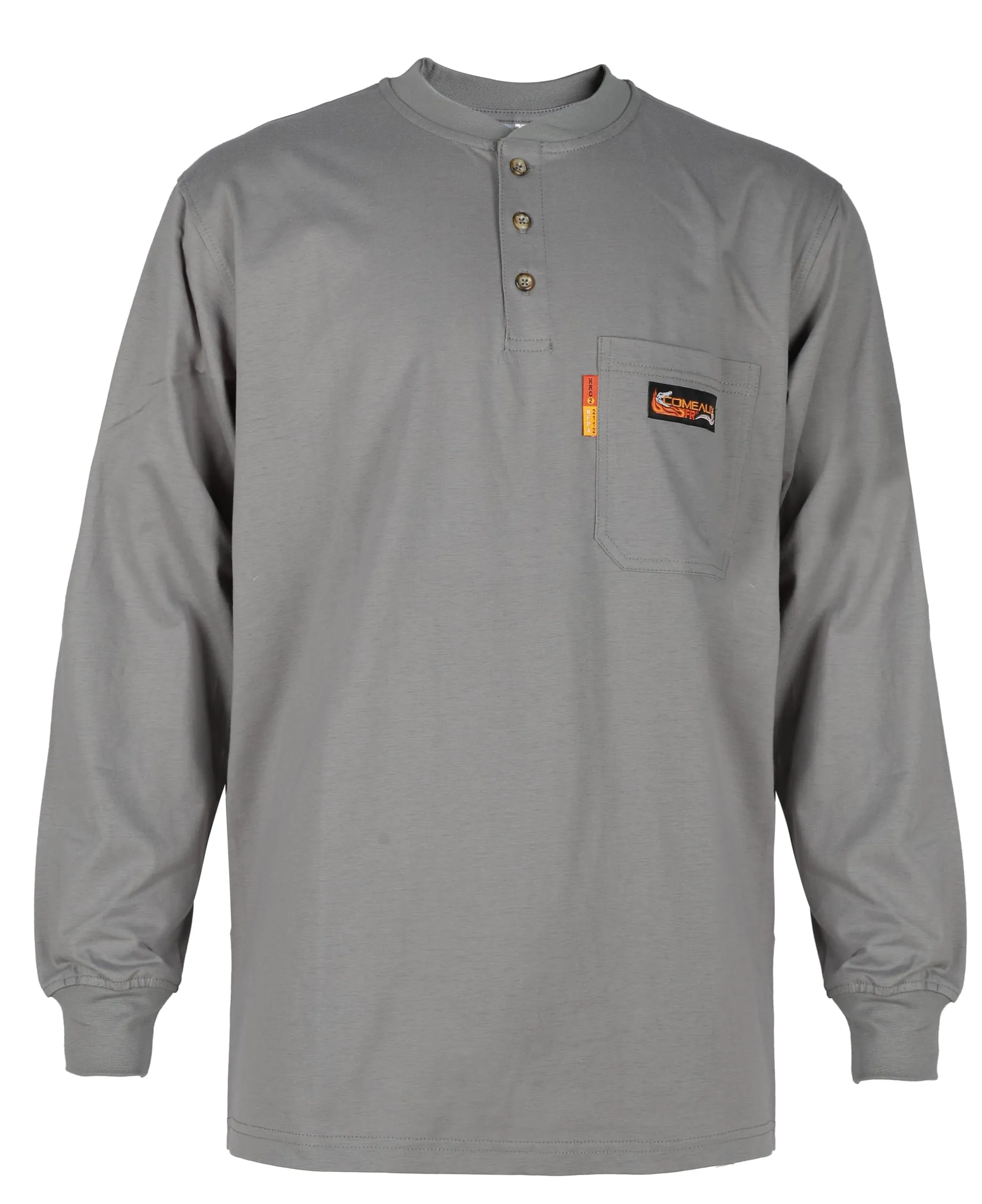 COMEAUX FR Henley Welding Work Shirt Long Sleeve Flame Resistant