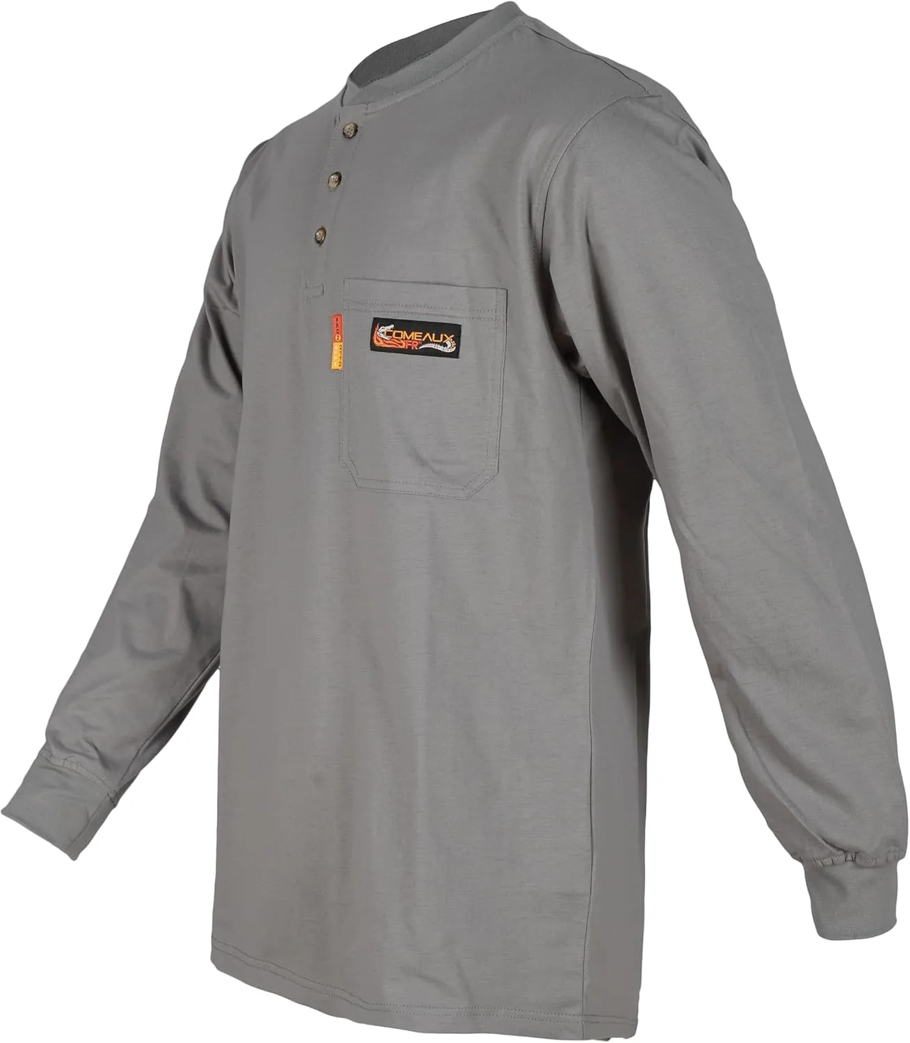 COMEAUX FR Henley Welding Work Shirt Long Sleeve Flame Resistant