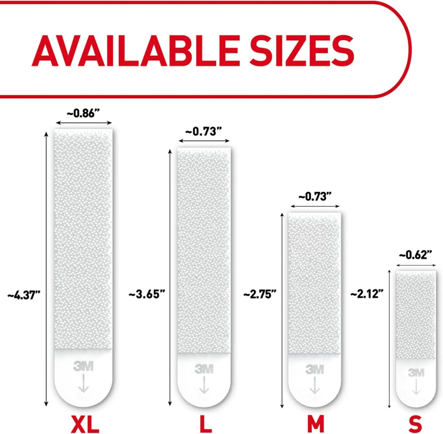 Command 20 Lb XL Picture Hanging Strips, 8 Pairs (16 Strips), White