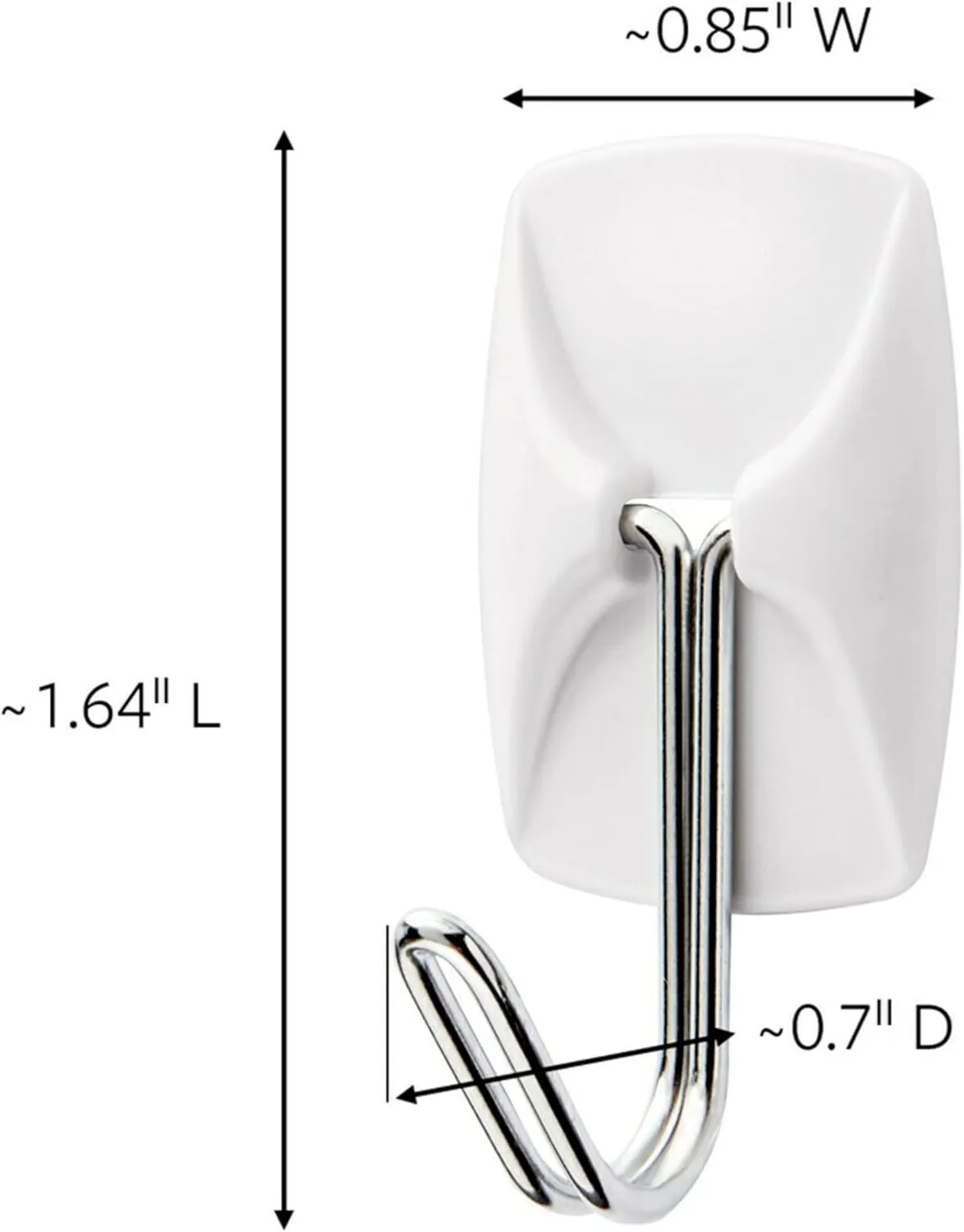 Command Small Wire Toggle Hooks, 28 White Hooks with 32 Adhesive Strips – Damage-Free Hanging