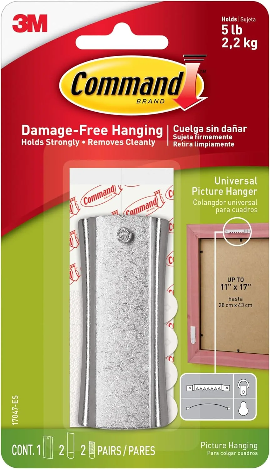 Command 5 lb Universal Picture Hanger with 6 Adhesive Strips
