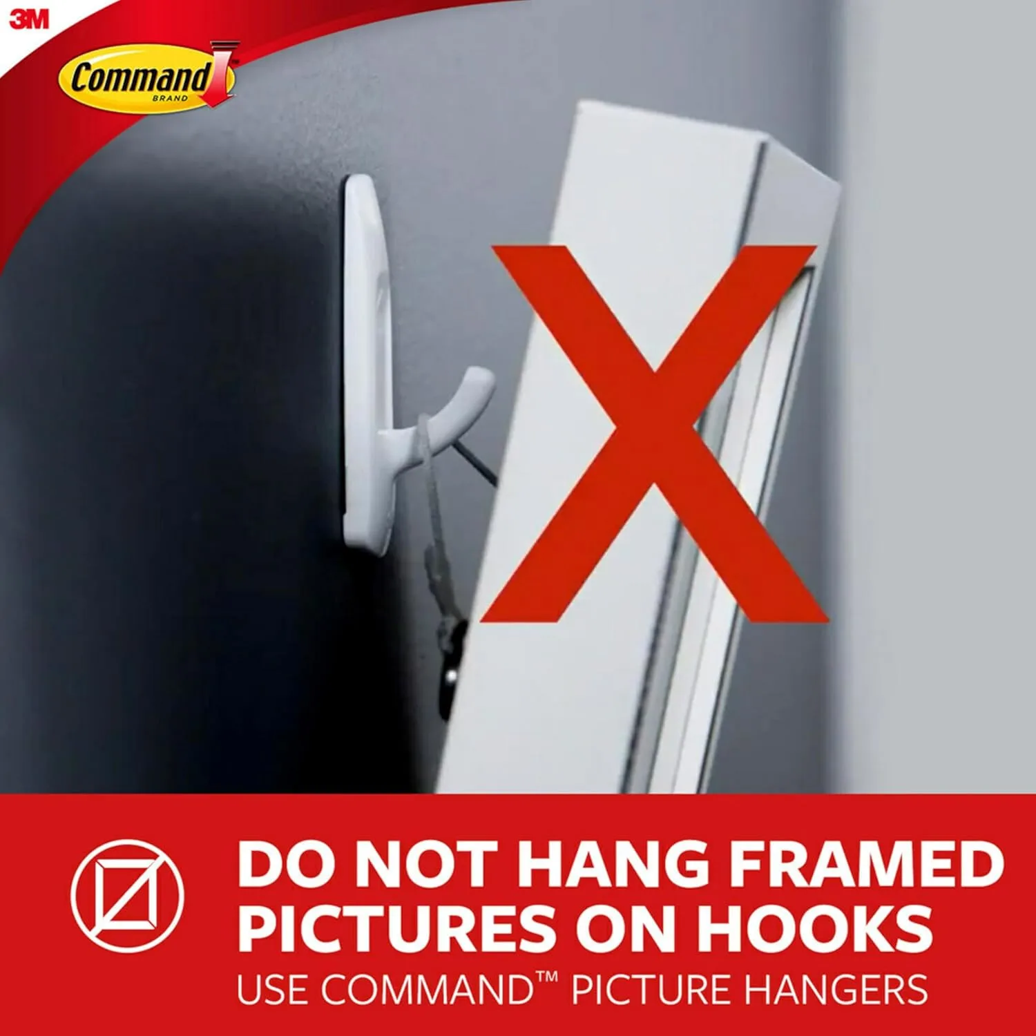 Command 5 lb Universal Picture Hanger with 6 Adhesive Strips