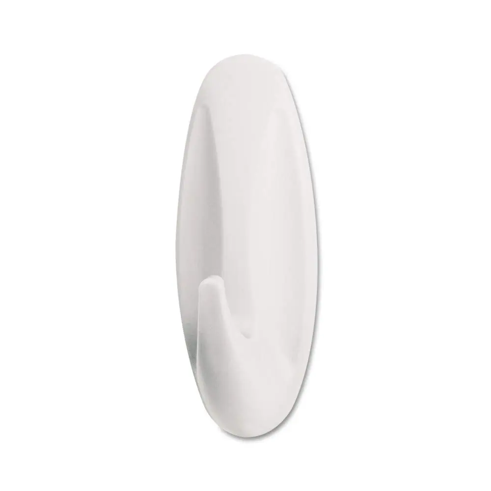 Command Medium Designer Hooks - 50 Hooks & Strips, 3 lb Capacity, White