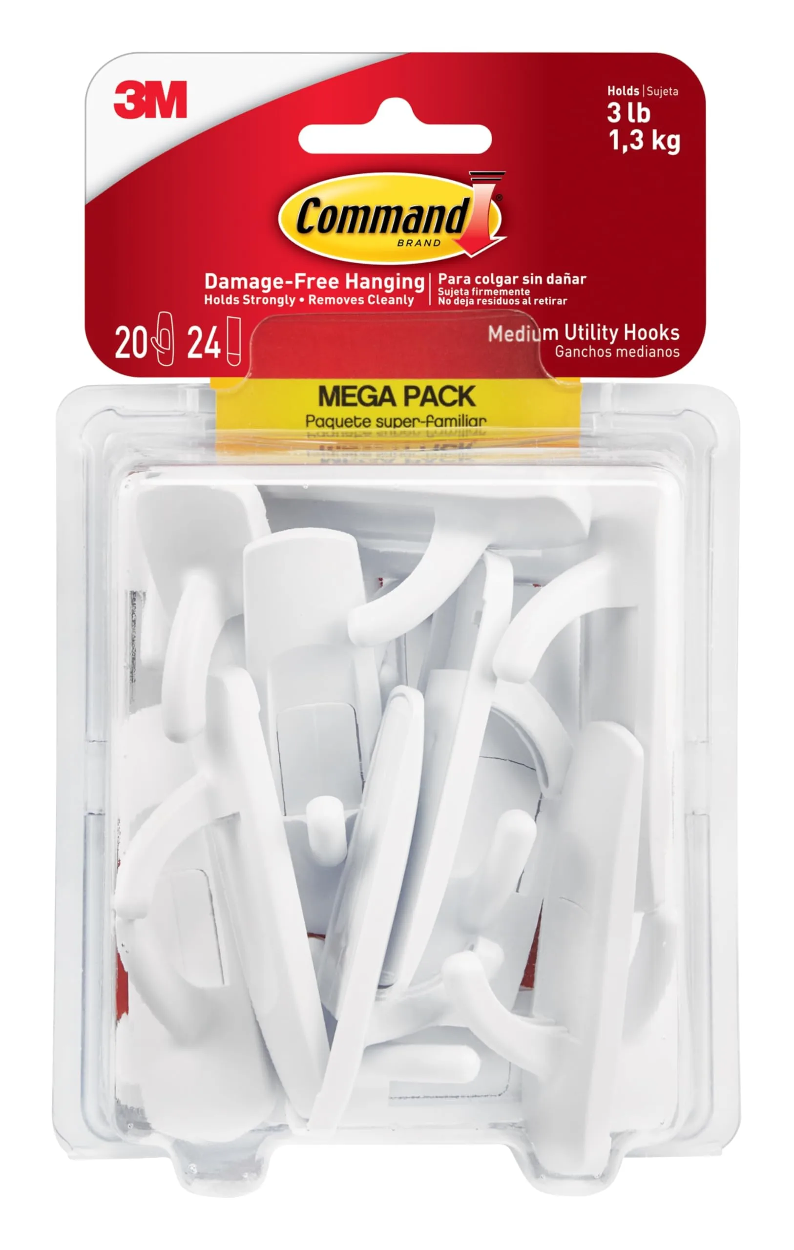 Command Medium Utility Hook Mega Pack - 20 Hooks & 24 Strips