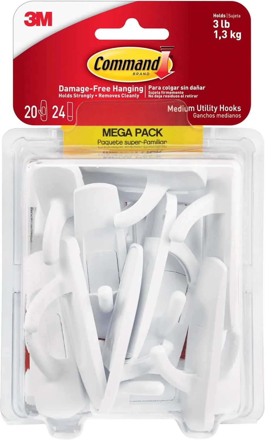Command Medium Utility Hook Mega Pack - 20 Hooks & 24 Strips