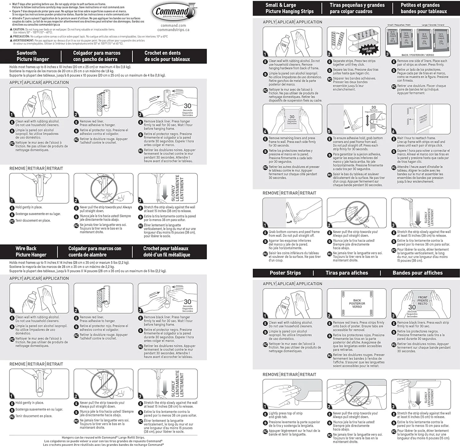 Command Picture Hanging Kit, Assorted Hooks & Strips to Hang Up to 15 Pictures, White
