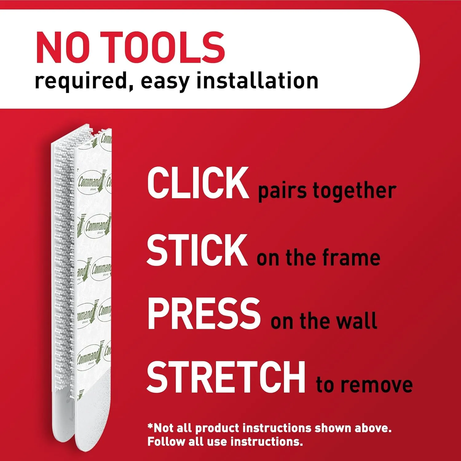 Command X-Large (20 Lb) & Large (15 Lb) & Medium (10 Lb) Picture Hanging Strips, White, 16 Pairs (32 Strips), 1721816ES