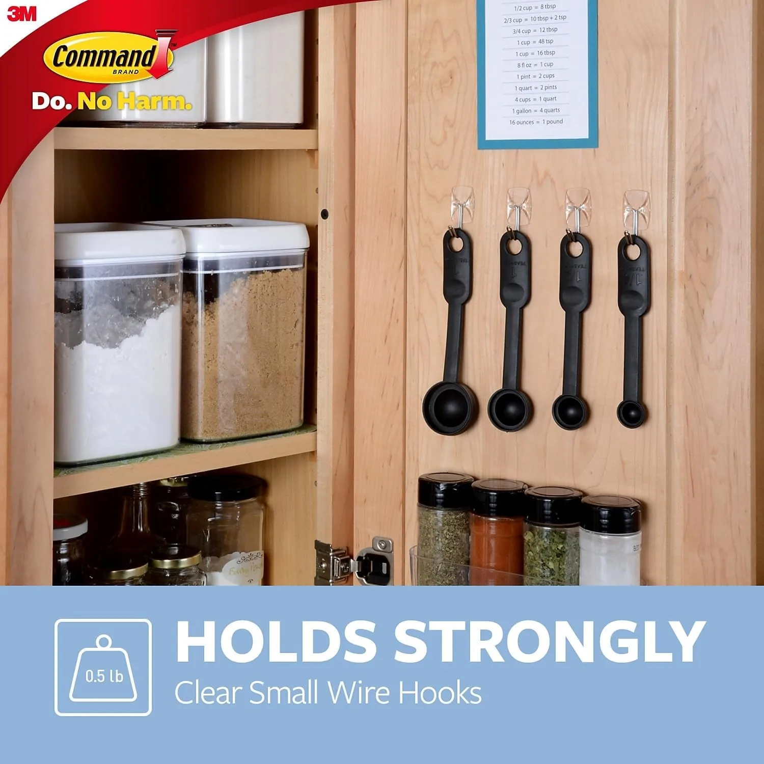 Command Small Wire Hooks, 15 Hooks, 20 Clear Adhesive Strips, Damage Free Hanging Picture Hangers, No Tools Wall Hanging Strips For Living Spaces