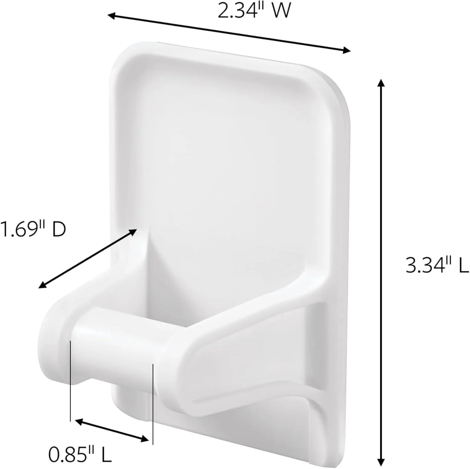 Command Spray Bottle Hangers, 2 Pack, White, with 4 Adhesive Strips