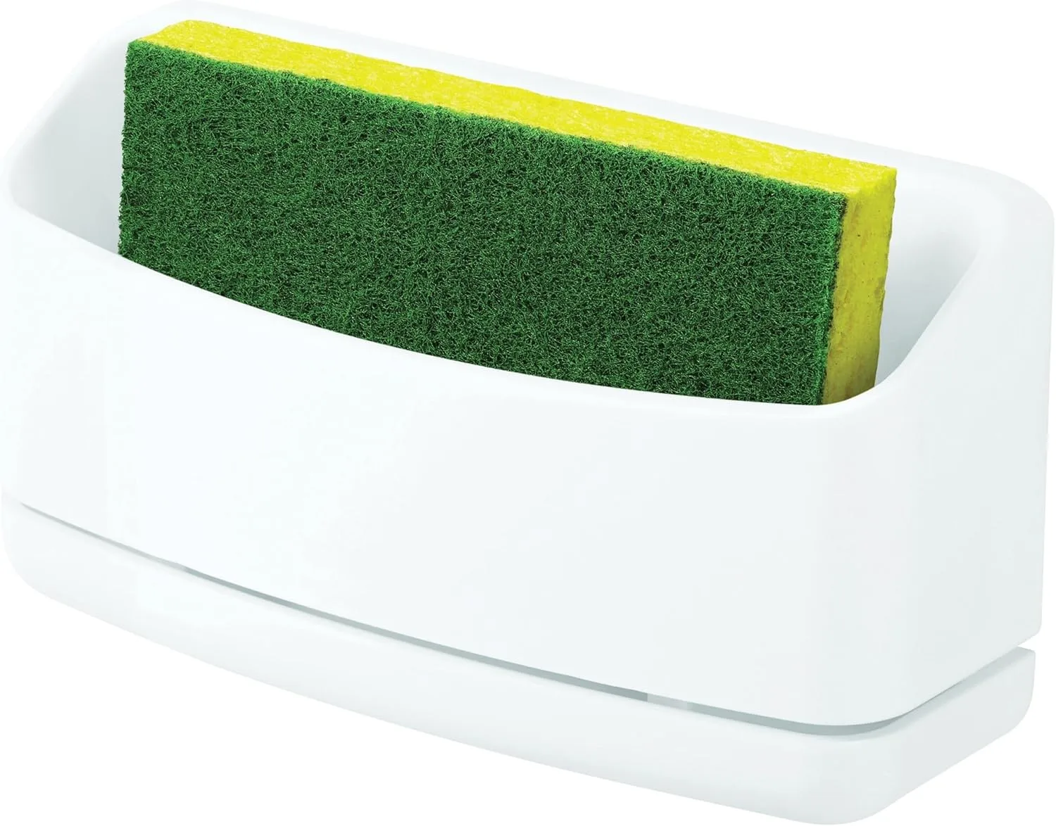 Command Under Sink Sponge Caddy, 9.38in H x 12in W x 7.75in D, White, 1 Pack
