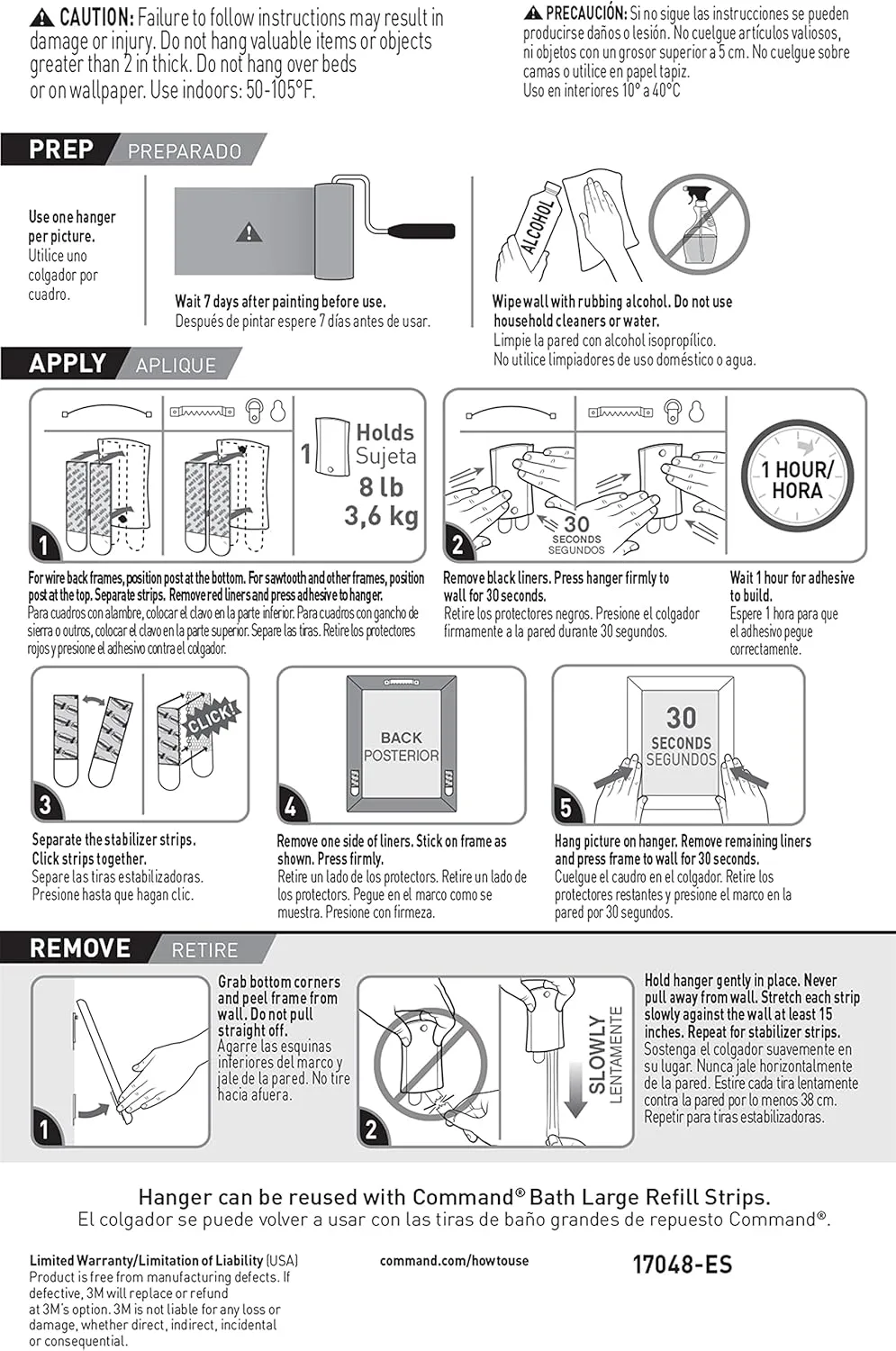 Command Universal Frame Hangers, Damage Free Hanging Picture Hangers, No Tools Frame Hanger for Living Spaces, 1 Metal Picture Frame Hanger and 4 Large Command Strips