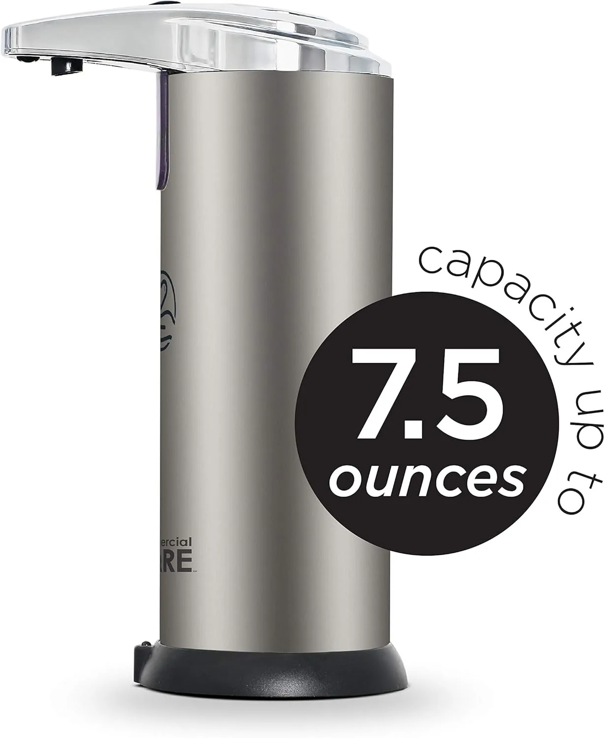 Touchless Soap, Hand Sanitizer Dispenser – Battery Operated Automatic Soap Dispenser with Dripless Design - / 7.5 oz)