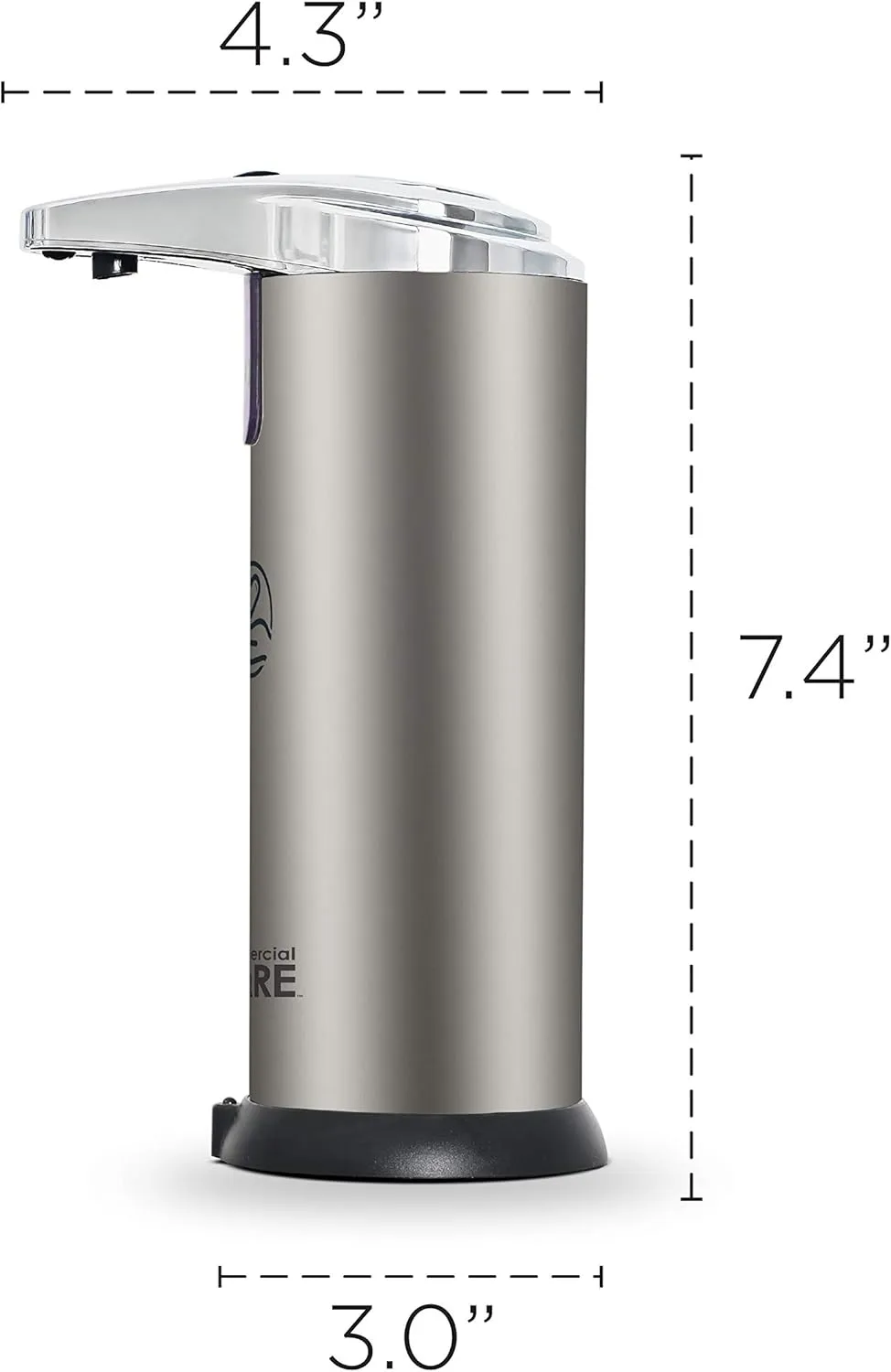 Touchless Soap, Hand Sanitizer Dispenser – Battery Operated Automatic Soap Dispenser with Dripless Design - / 7.5 oz)