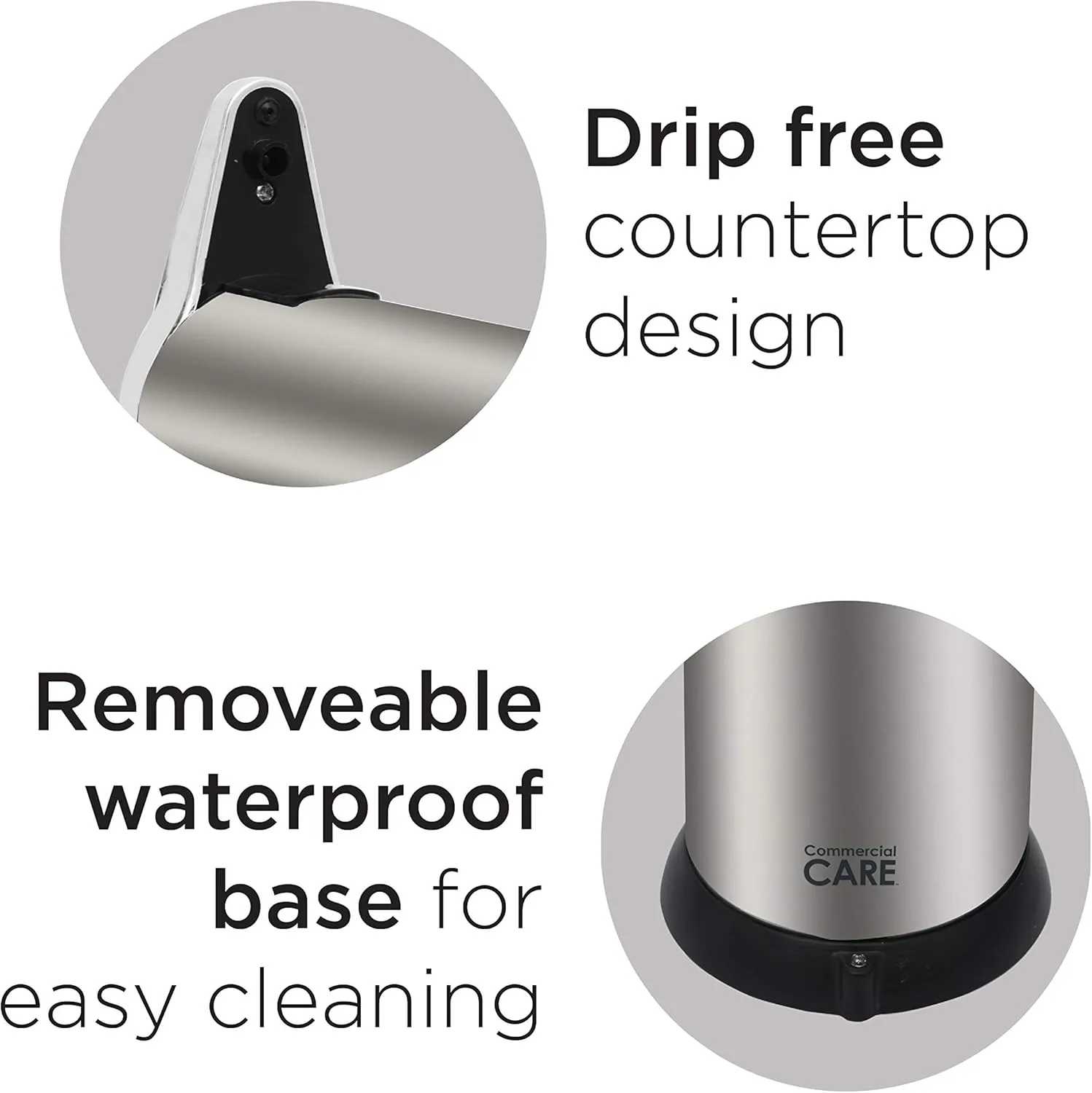 Touchless Soap, Hand Sanitizer Dispenser – Battery Operated Automatic Soap Dispenser with Dripless Design - / 7.5 oz)