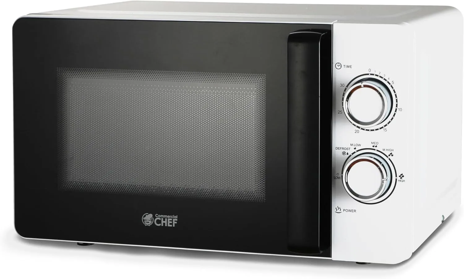 Commercial CHEF Small Microwave 0.7 Cu. Ft. Countertop Microwave with Mechanical Control