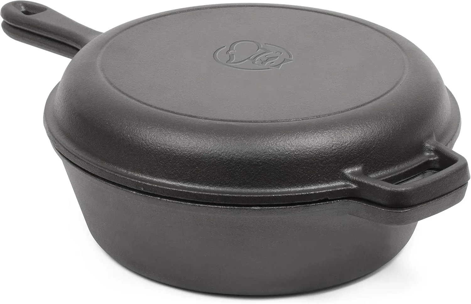COMMERCIAL CHEF 3-Quart Dutch Oven with Skillet Lid