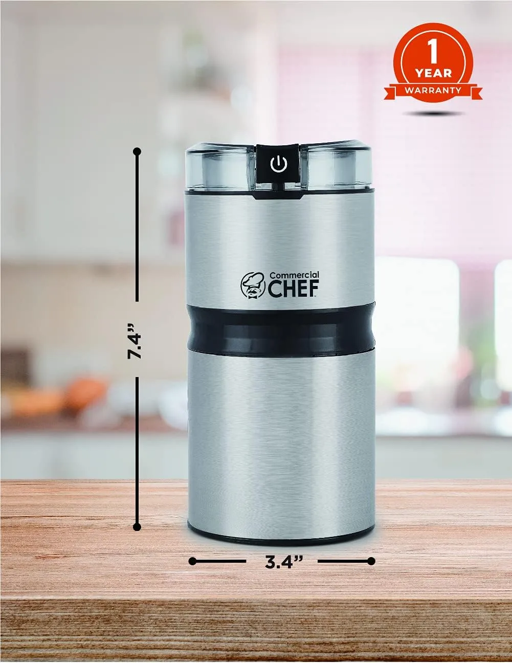 Electric Coffee Grinder Spice Grinder - Stainless Steel Blades Grinder for Coffee Bean Seed Nut Spice Herb Pepper