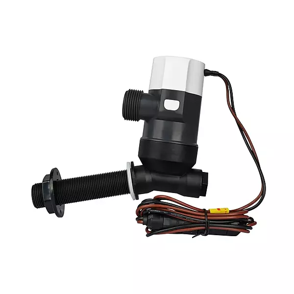 COMMODORE 1100 GPH Angled Livewell Pump - 12V