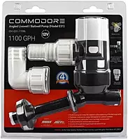 COMMODORE 1100 GPH Angled Livewell Pump - 12V