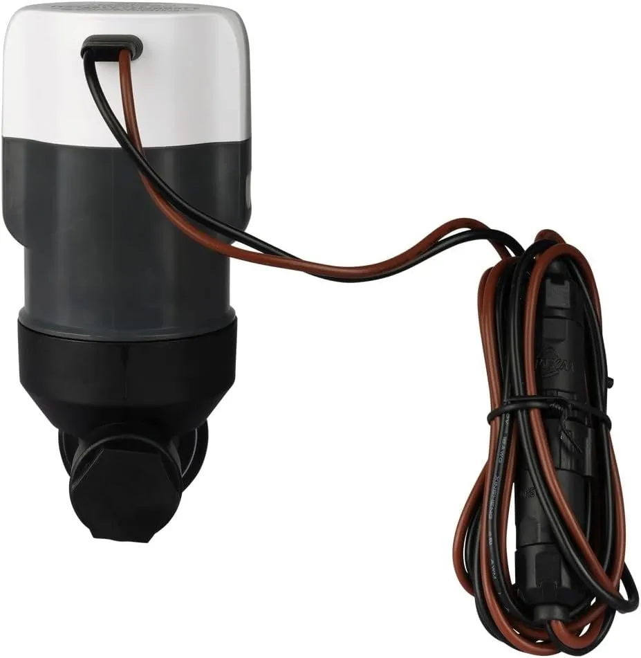 COMMODORE 1100 GPH Angled Livewell Pump - 12V