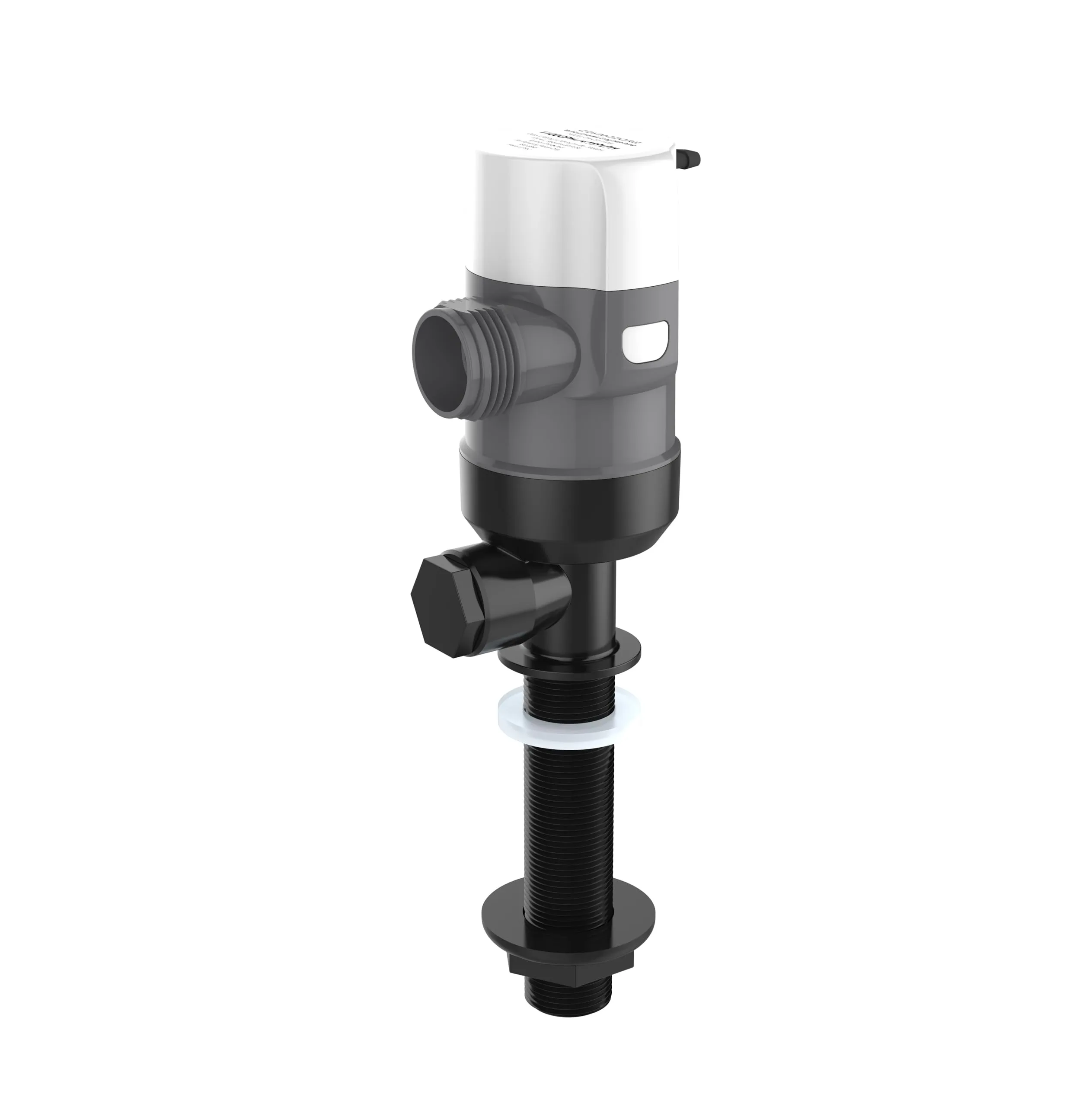 COMMODORE 1100 GPH Vertical Livewell/Baitwell Pump - Long - 12V, 360° Rotation