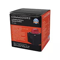 Commodore 4-Position Compact Dual Battery Selector Switch