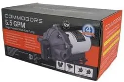 COMMODORE 5.5 GPM / 12V 60 PSI High-Powered Multi-Use Pump
