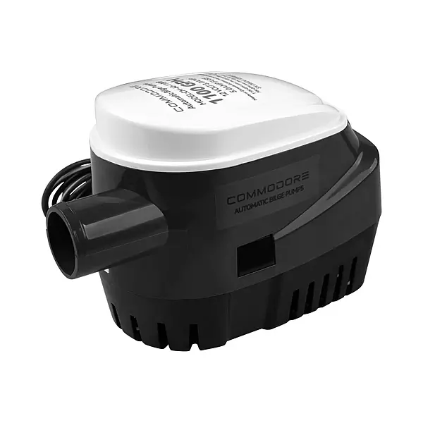 COMMODORE 60-Series 1100GPH / 12V Automatic Bilge Pump