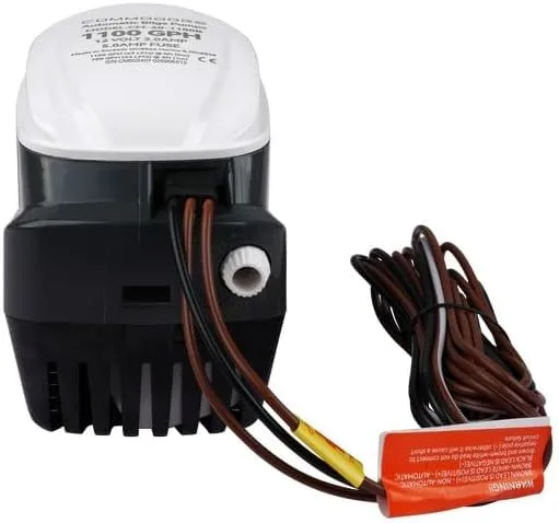 COMMODORE 60-Series 1100GPH / 12V Automatic Bilge Pump