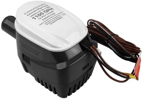 COMMODORE 60-Series 1100GPH / 12V Automatic Bilge Pump