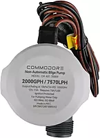 COMMODORE 31A-Series Non-Automatic Bilge Pump - 2000 gallons per hour / 12V