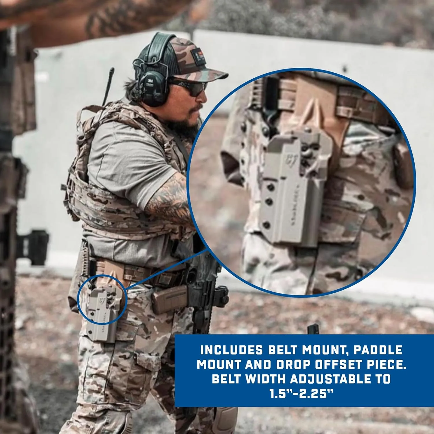 COMP-TAC International OWB Kydex Holster w/ Modular Mounts
