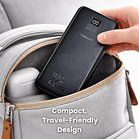 22.5W Fast Charging Power Bank 20,000mAh – Portable Charger with Built-in Cables & LED Display