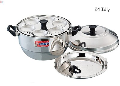 Compact 24 idli maker stainless steel