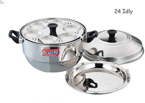 Compact 24 idli maker stainless steel