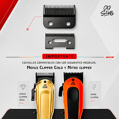 Fade Clipper Blade (MIM + Ceramic) C-013 Marca Old Scull
