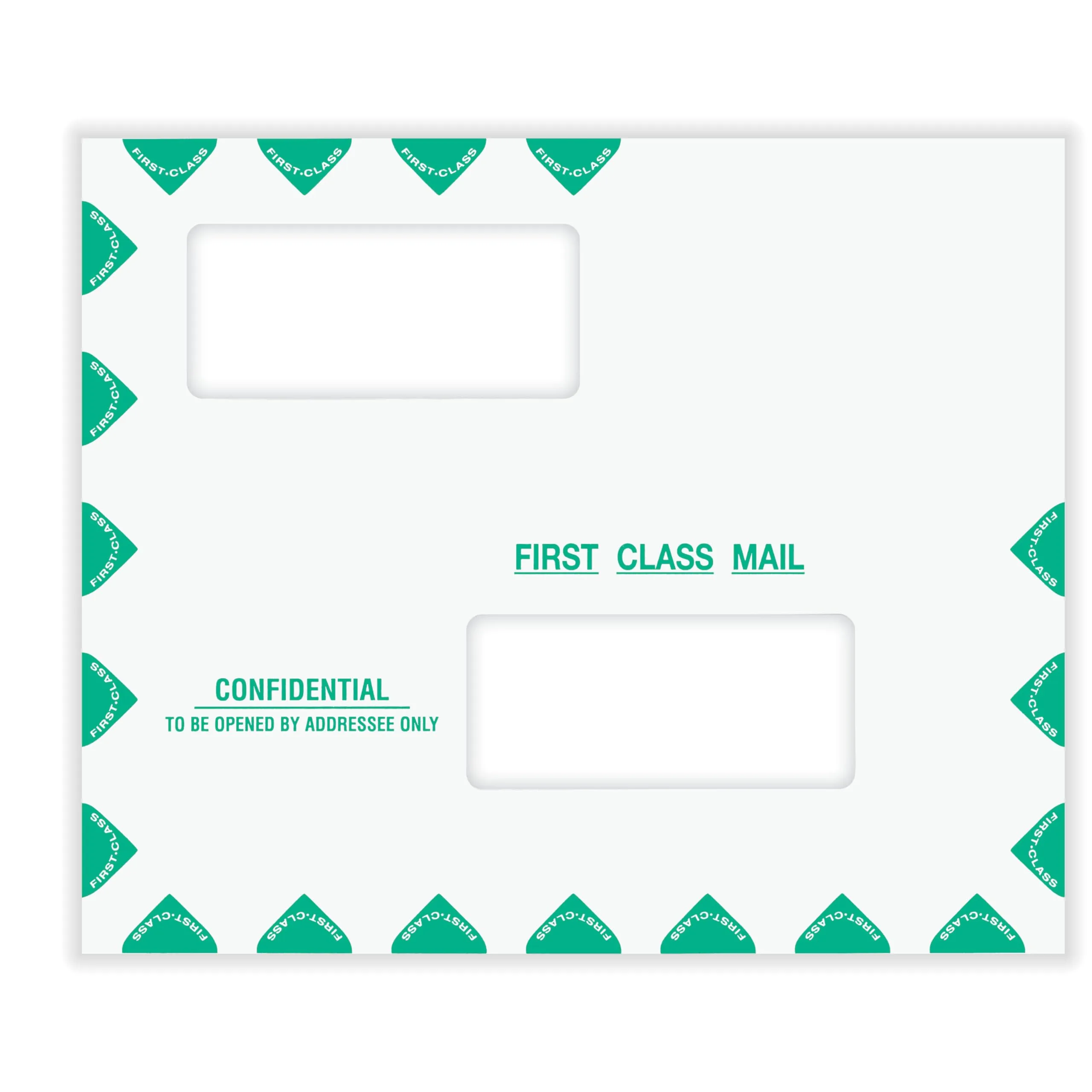 COMPLYRIGHT First Class Double-Window Tax Mailer Envelopes