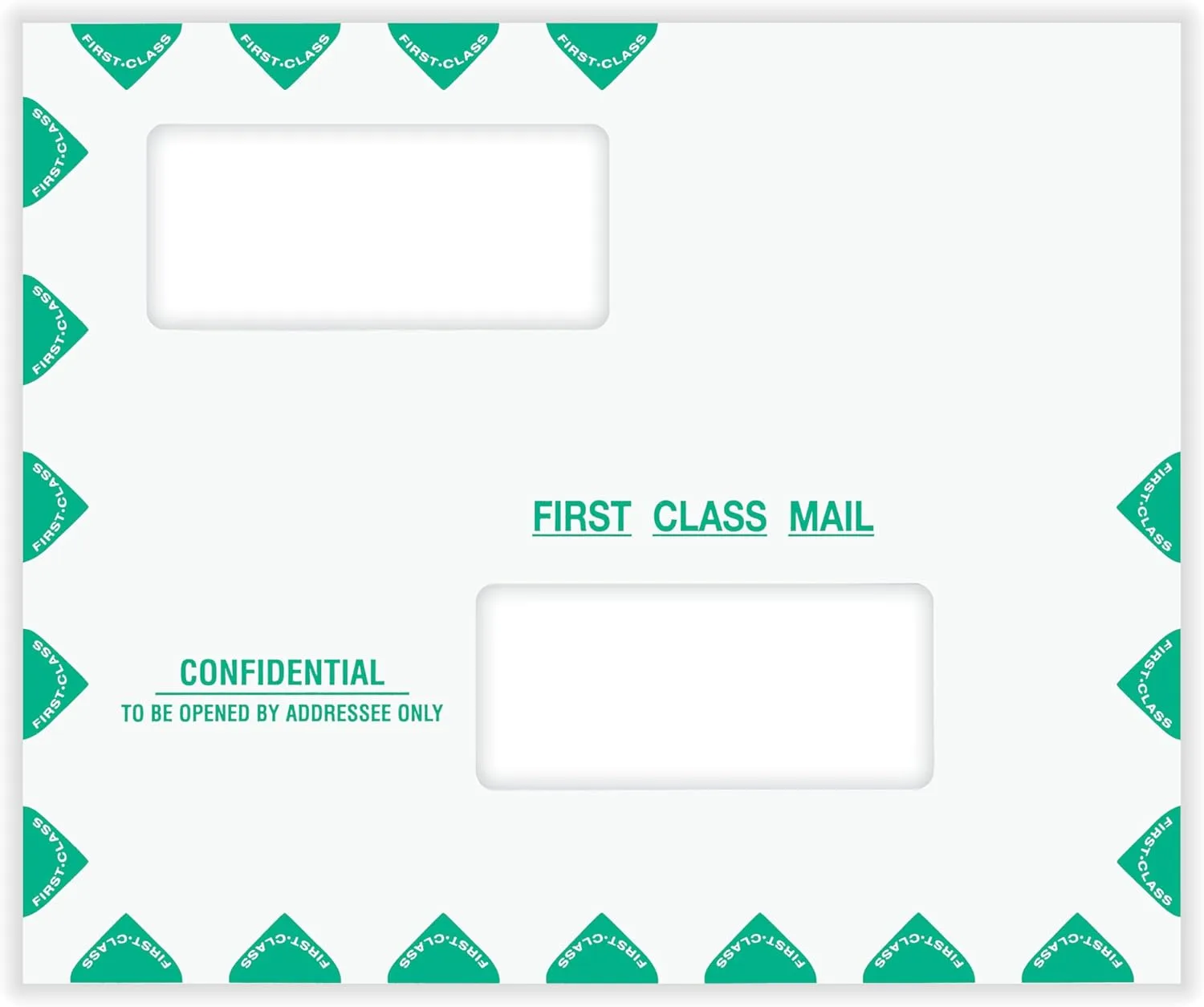 COMPLYRIGHT First Class Double-Window Tax Mailer Envelopes